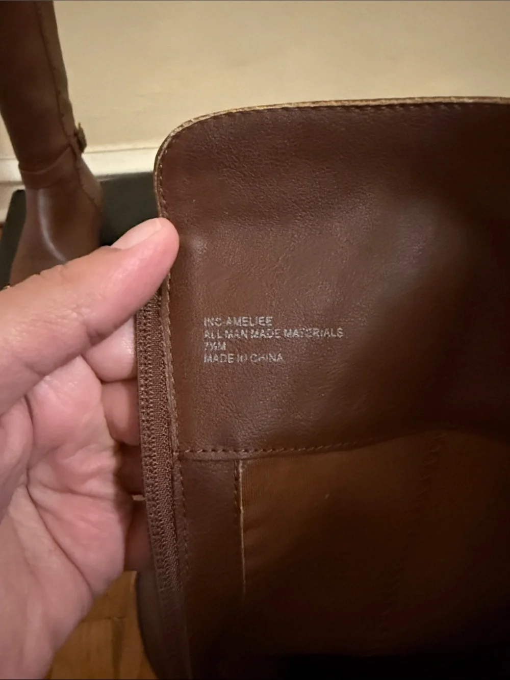 INC International Concepts Chestnut Brown Over-the-Knee Riding Boots